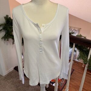 Madewell Waffle Knit Henley Top